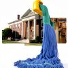 Matthew Cleaning Mop Head 5" Wide Looped Cotton Blend Medium Blue-6