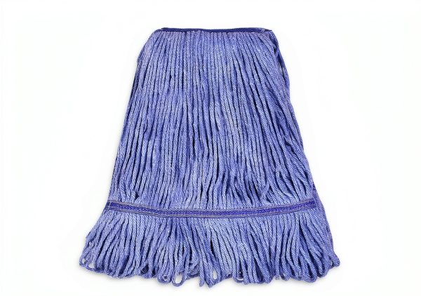 Commercial Mop Head Replacement Hibaby 4‑Pack Blue Cotton Looped Heads-2