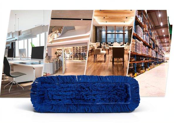 24-Inch Washable Dust Mop Heads 4 Pack – Cloth No-Cling, iDeaology-4