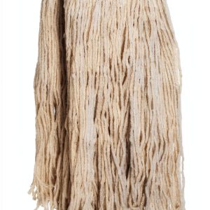 Rubbermaid Cut End Cotton Mop Head Replacement 32oz White Heavy Duty-0