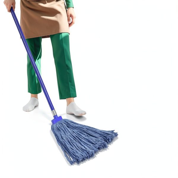 Matthew Cleaning Screw on Wet Mop Replacement Heads Blue Medium 3‑Pack-2