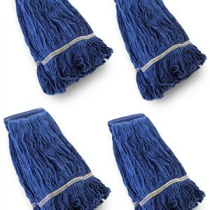 Commercial String Mop Head ZOEYES 4 Loop End Duty 6 Inch Blue-0