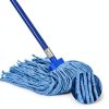 Matthew Cleaning Screw on Wet Mop Replacement Heads Blue Medium 3‑Pack-1