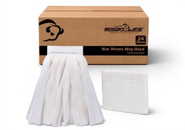 KLEEN HANDLER Bulk Disposable Cut-End Mop Head Commercial 24 Pack-0