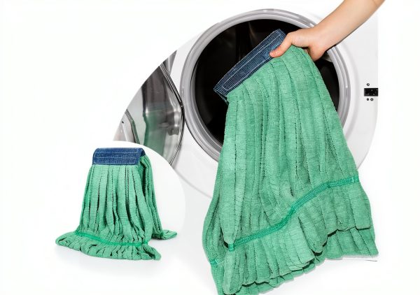 Lallisa 10 Pcs Commercial Mop Head Replacement Green 18oz Microfiber-6