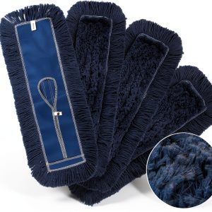 24-Inch Washable Dust Mop Heads 4 Pack – Cloth No-Cling, iDeaology-0