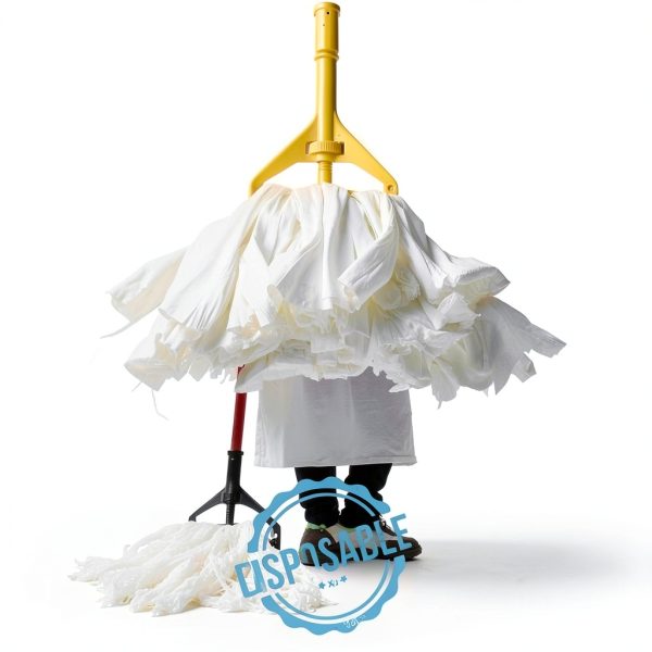 KLEEN HANDLER Bulk Disposable Cut-End Mop Head Commercial 24 Pack-2